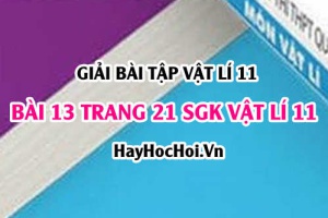 Giải bài 13 trang 21 SGK Vật lí 11